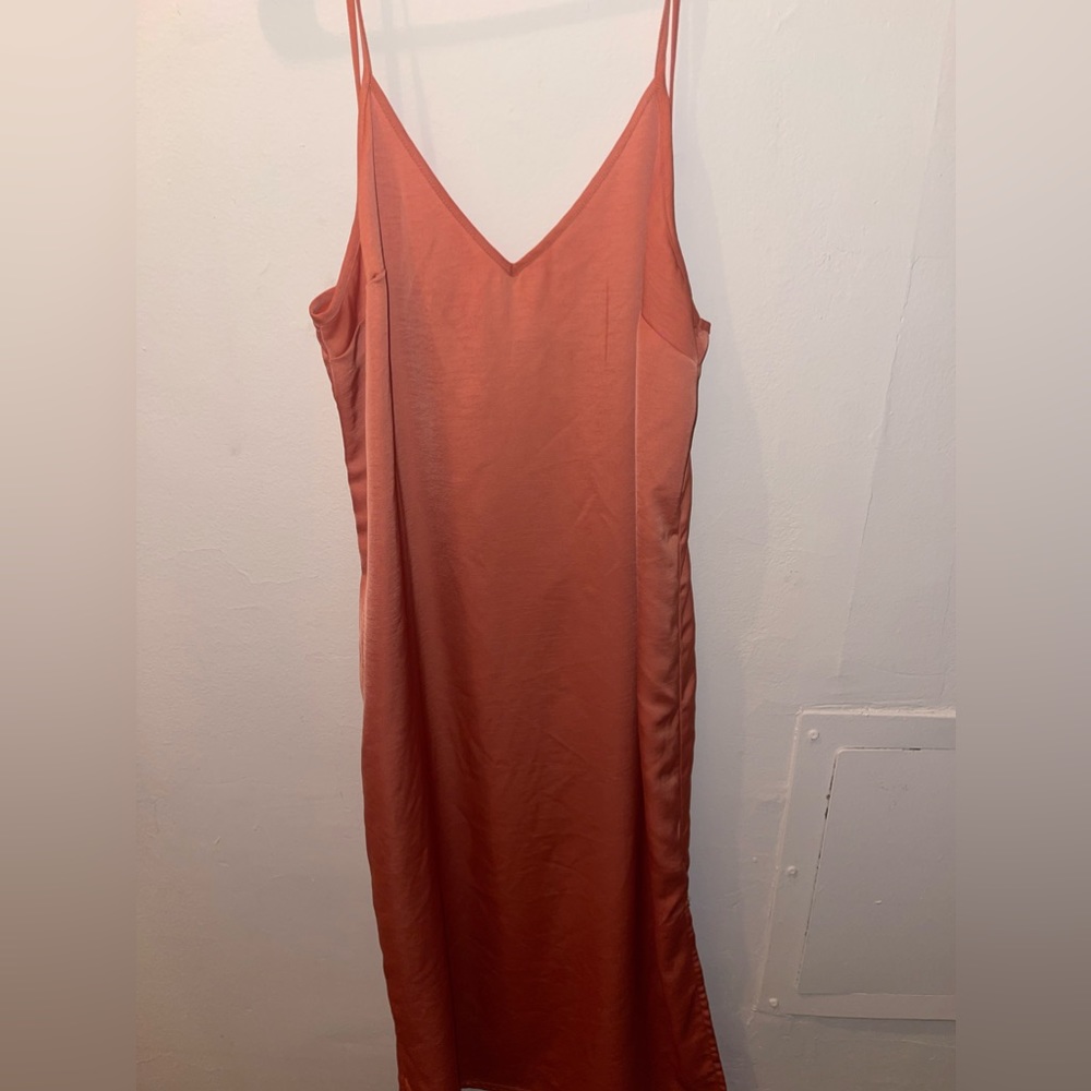 Rusty orange slip Dress